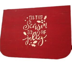 Red Holiday Wooden box